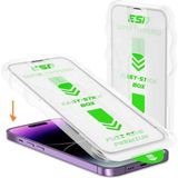 Deppo Trend Apple iPhone 15 Plus Uyumlu Ekran Koruyucu Takma Aparatlı Kolay Kurulum Darbelre Dayanklı Temperli Cam - Şeffaf