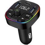 Deppo Trend Bluetooth Araç Kiti Araç Fm Transmitter USB Type-C Sd Kart Mp3 Flash Için Uygun Pd Çakmaklık Girişli