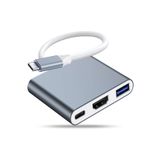 Deppo Trend İpad Iphone 16/17 Pro Max Uyumlu Type-c To 4k Hdmi Hub Usb-c Type-c Pd Usb Çevirici 3in1 Dönüştürücü