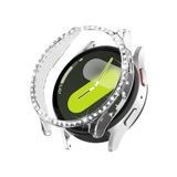 Deppo Trend Samsung Galaxy Watch 4/5/6/7 44mm Uyumlu Kılıf Ekran ve Kasa Koruyucu Parlak Taşlı Kasa Koruma Guard