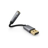Deppo Trend USB To 3.5mm Jack Çevirici Dönüştürücü Kulaklık ve Mikrofon Destekli USB To Aux Dönüştürücü Adaptör