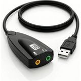 Deppo Trend USB To 3.5mm Jack Çevirici USB To Kulaklık Mikrofon Ses Kartı Stereo Adaptör Notebook Pc Dönüştürücü - Standart