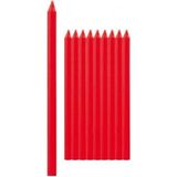 Depposite 20 cm Kırmızı Pasta Mumu 12'li