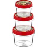 Depposite 3lü Plastik Style Box Saklama Kabı Seti 13X9,5CM - 13 x 9,5 cm