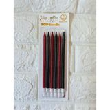 Depposite 6li Simli Pasta Mumu Kırmızı-Siyah 17 cm