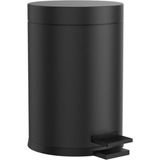 Depposite Çelik Metal 3 Litre Pedallı Çöp Kovası Siyah