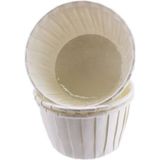 Depposite Cupcake Kalıbı Büyük Boy Düz Renk 62*40 mm - 100'LÜ Beyaz