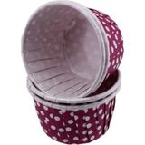 Depposite Cupcake Kalıbı Küçük Boy 44*35 mm - 100'LÜ Puantiyeli Mor