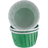 Depposite Cupcake Kalıbı Minik Boy Düz Renk 38*30 mm - 100 Adet Yeşil
