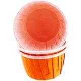 Depposite Cupcake Kalıbı Minik Boy Düz Renk 38X30 mm 100 Adet Turuncu