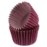 Depposite Cupcake Kalıbı Pet Kapsül Kek KALIBI48X34 mm - 100 Adet Mor Küçük Puanlı