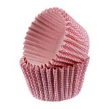 Depposite Cupcake Kalıbı Pet Kapsül Kek KALIBI48X34 mm - 100 Adet Pembe Küçük Puanlı