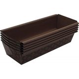 Depposite Dikdörtgen Kraft Kek Kalıbı 20X6,5 cm 300 gr 5'li