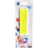 Depposite Doğum Günü Pasta Mumu Pastel 10 cm - 12 Adet Sarı