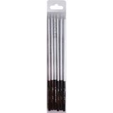 Depposite Doğum Günü Pasta Mumu Pastel 16 cm - 6'lı Gümüş