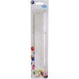 Depposite Doğum Günü Pasta Mumu Pastel 20 cm - 8'li Beyaz