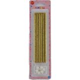 Depposite Doğum Günü Pasta Mumu Simli 6 Lı Gold