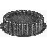 Depposite Gri Granit Döküm Kulplu Dilimli Tart Kalıbı 26CM
