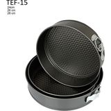 Depposite Kelepçeli Teflon Yuvarlak Kek & Cheesecake & San Sebastian Kalıbı (24 - 26 - 28 Cm)