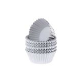Depposite Metalik Folyo Cupcake Kalıbı Muffin Pet Kapsül No:3 - 150 Adet Gümüş 3.5 cm