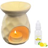 Depposite Seramik Ananas Model Buhurdanlık ve Limon Kokusu 8X9X12 cm - 1 Adet