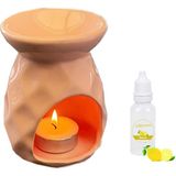 Depposite Seramik Pembe Ananas Model Buhurdanlık ve Limon Kokusu 8X9X12 cm - 1 Adet