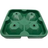 Depposite Silikon 4 Lü Elmas Buz Kalıbı, Yeşil