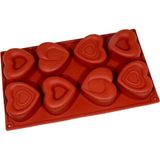 Depposite Silikon Kalp Çeşitleri Adet Pasta Kalıbı (8 Porsiyon)