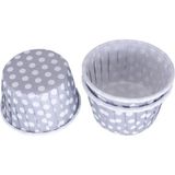 Depposite Vıp Cupcake Kalıbı Minik Boy 38*30 mm - 100'LÜ Puantiyeli Gümüş