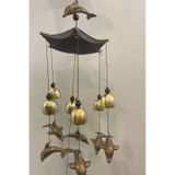 Deprem Zili Çanı Duvar Rüzgar Çanı Zili Feng Shui Ejderha Yılı Metal Borulu Yunus Pagoda Objeli