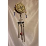 Deprem Zili Rüzgar Çanı Allah Hz Muhammet Feng Shui 5 Metal Boru