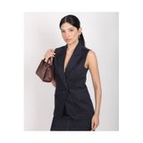 deqfashion Lacivert Blazer Erkek Yaka Kruvaze Yelek