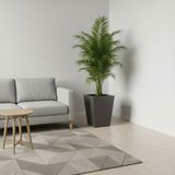 DEQQU Aura Conica 50X35CM Fiber Konik Saksı - Mat - Büyük Saksı - Fiberglass Saksı - Antrasit
