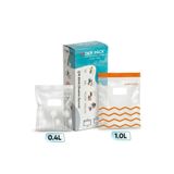 Der Pack Çift Kilitli Buzdolabı Poşeti 50'li ( 25X0.4 Lt ve 25X1 Lt)