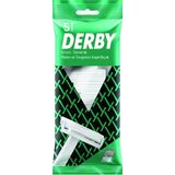 Derby 5'li Tek Bıçaklı Tıraş Bıçağı Ergonomik Tasarım ile Hassas Ciltler İçin Uzun Ömürlü