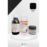 Derby Deri Ayakkabı Renk Değiştirme Seti 100 gr Astar 100 gr Boya 50 gr Parlatma Kremi - Siyah