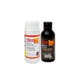 Derby Deri Mont Boyası 100ml, BS-FIX Yarı Parlak Sabitleme Cilası 100 ml ve Sünger (Açık Kahve)