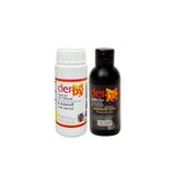 Derby Deri Mont Boyası 100ml, BS-FIX Yarı Parlak Sabitleme Cilası 100 ml ve Sünger (Koyu Kahve)