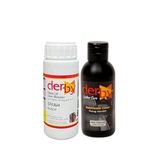 Derby Deri Mont Boyası 100ml, BS-FIX Yarı Parlak Sabitleme Cilası 100 ml ve Sünger (Siyah)