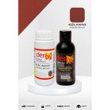 Derby Deri Mont Boyası ve Sabitleme Cilası 100 G Set kizil-kahve