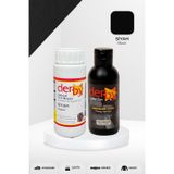 Derby Deri Mont Boyası ve Sabitleme Cilası 100 G Set siyah