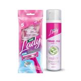 Derby Lady 2 5'Li Poşet + Derby Lady Tıraş Jeli Aloe Vera 200Ml Avantajlı Paket