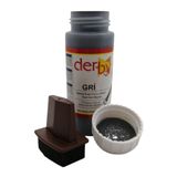 Derby Mont Direksiyon Koltuk Deri Boyası 100ML ve Saplı Sünger 1 Adet - Gri
