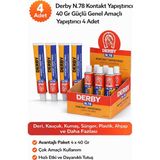 Derby N.78 Kontakt Yapıştırıcı 40 Gr Güçlü Genel Amaçlı Yapıştırıcı 4 Adet