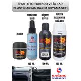 Derby Oto Full Macunlu Torpido ve İç Kapı Plastik Aksan Bakım Boya Siyah