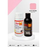 Derby Special Deri Boyası ve Cilası - 2'li Set / Mont - Eşya - Çanta - Cüzdan - Kemer 100 ml - Kartela Renkleri - Açık Pembe