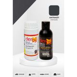 Derby Special Deri Boyası ve Cilası - 2'li Set / Mont - Eşya - Çanta - Cüzdan - Kemer 100 ml - Kartela Renkleri - Antrasit