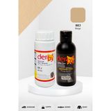 Derby Special Deri Boyası ve Cilası - 2'li Set / Mont - Eşya - Çanta - Cüzdan - Kemer 100 ml - Kartela Renkleri - Bej
