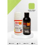 Derby Special Deri Boyası ve Cilası - 2'li Set / Mont - Eşya - Çanta - Cüzdan - Kemer 100 ml - Kartela Renkleri - Fıstık Yeşili