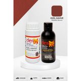 Derby Special Deri Boyası ve Cilası - 2'li Set / Mont - Eşya - Çanta - Cüzdan - Kemer 100 ml - Kartela Renkleri - Kızıl Kahve